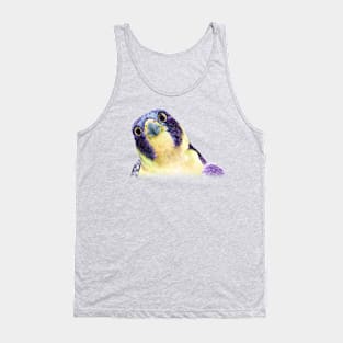 Colorful Peregrine Falcon in Watercolor Tank Top